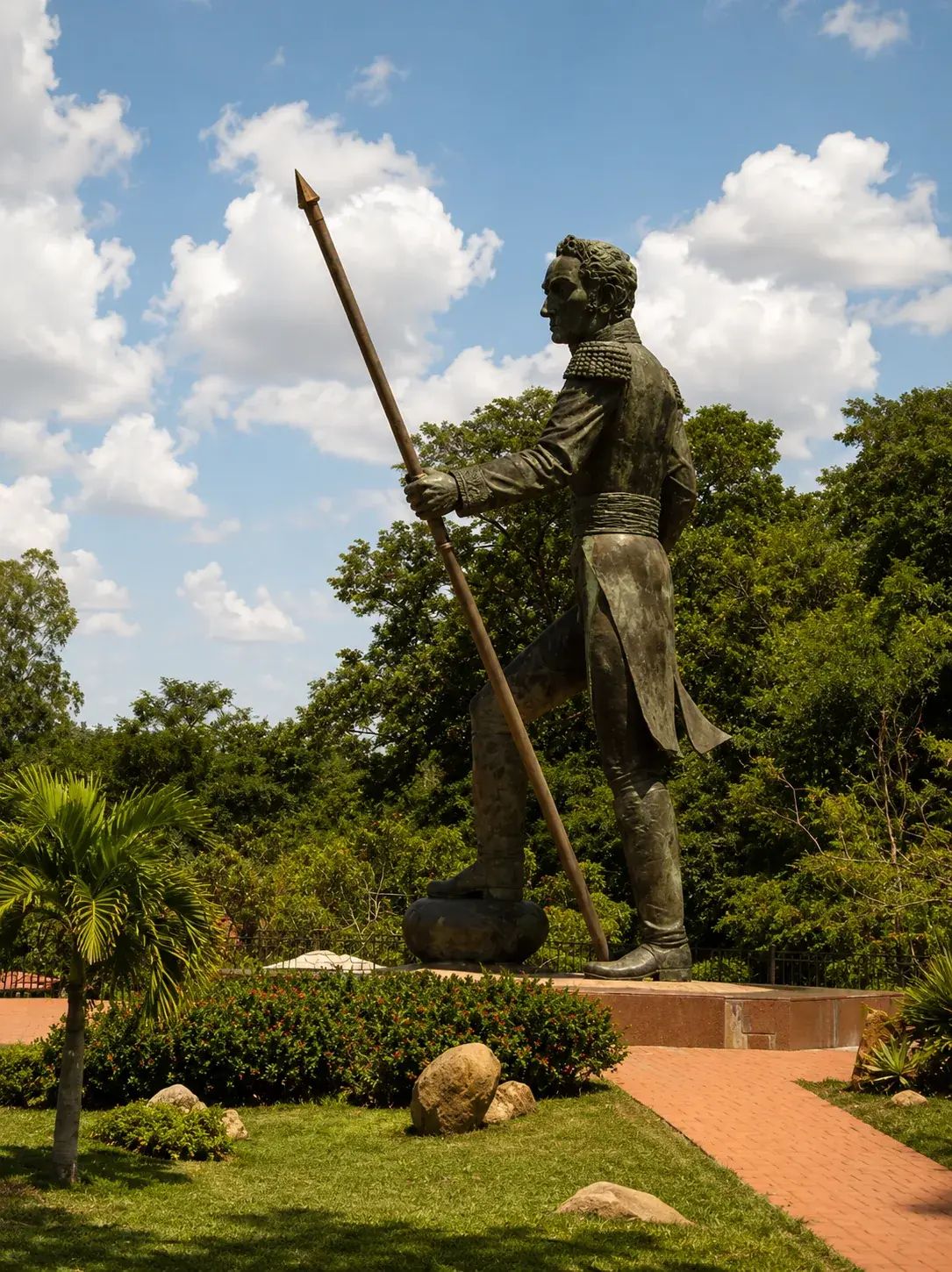 Estatua de Simon Bolivar en Ciudad Bolivar