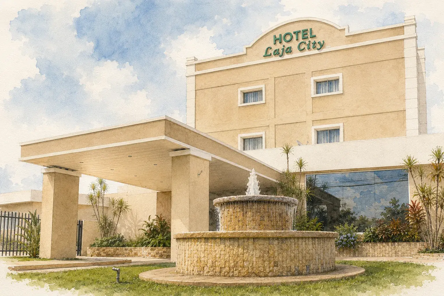 Fachada del Hotel Laja City en la Av. Bolivar, Ciudad Bolivar